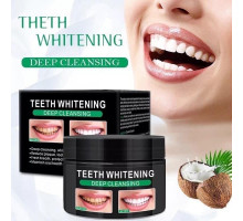 Отбеливающий зубной порошок с кокосом Pure Natural Teeth Whitening Deep Cleansing 60 мл (Zr180)