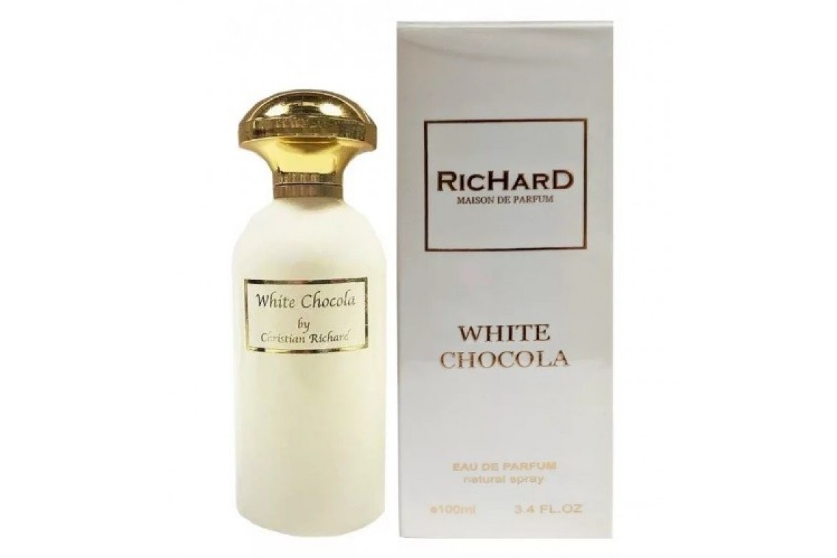 Richard white chocolate extrait. Белый шоколад духи Кристиан Ричард. Духи Christian Richard White Chocola. Richard White Chocola, 100 ml. Ричард белый шоколад духи.