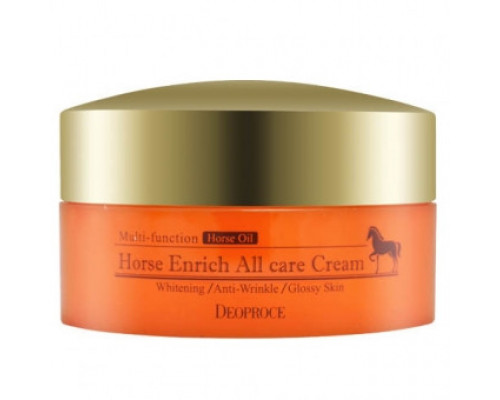 Крем для лица питательный с лошадиным жиром Deoproce Horse Enrich All Care Cream (Korea original) (7550)