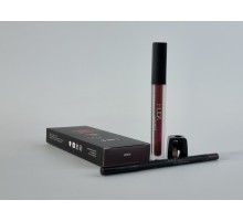 Жидкая помада, лайнер, точилка 3в1 Huda Beauty"Liquid Matte 3in1"vixen