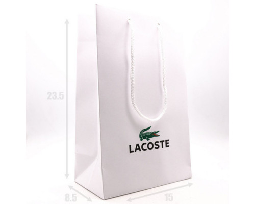 ПОДАРОЧНЫЙ ПАКЕТ LACOSTE 23.5Х8.5Х15