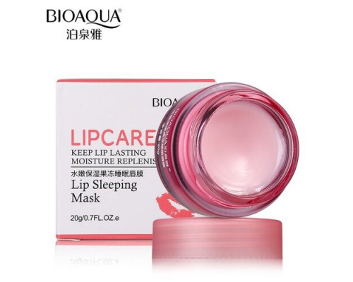 МАСКА ДЛЯ ГУБ НОЧНАЯ LIP SLEEPIMG MASK С КИСТОЧКОЙ BIOAQUA 20 гр