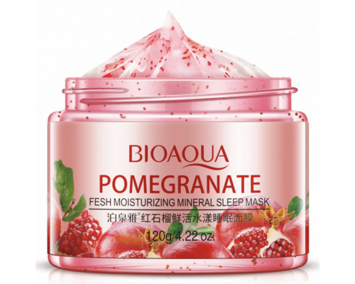 Ночная маска для лица с гранатом BIOAQUA Pomegranate (7150)