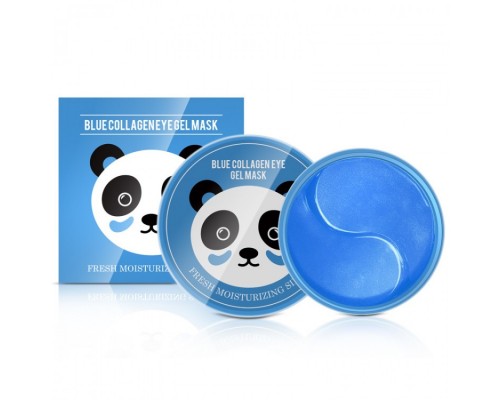 Гидрогелевые патчи для глаз с коллагеном и экстрактом черники Fresh Moisturizing Silky Blueberry Collagen Eye Gel Mask