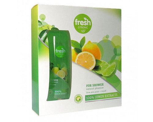 Подарочный набор Fresh Citronic лимон и лайм(гель для душа 270 мл+скраб для тела 200 мл)