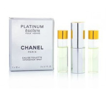 CHANEL EGOISTE PLATINUM POUR HOMME-НАБОР 3Х20 мл