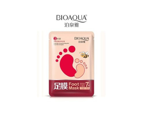 Медовая маска-носочки для ног BioAqua Honey Foot Mask